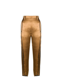 Золотые узкие брюки от Ann Demeulemeester