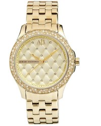 Женские золотые часы от Armani Exchange