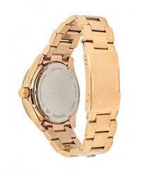 Женские золотые часы от Fossil
