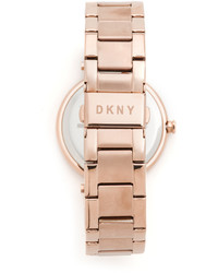 Женские золотые часы от DKNY