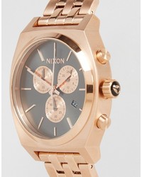 Мужские золотые часы от Nixon