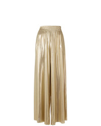 Золотые широкие брюки от Norma Kamali