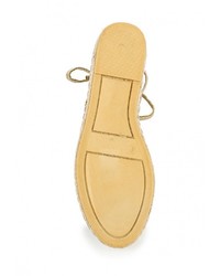 Женские золотые эспадрильи от Dorothy Perkins