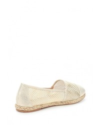 Женские золотые эспадрильи от Exquily