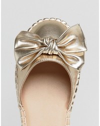 Женские золотые эспадрильи от Asos