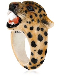Кольцо с леопардовым принтом
