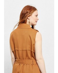 Женская коричневая безрукавка от Violeta BY MANGO