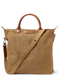Мужская коричневая большая сумка из плотной ткани от WANT Les Essentiels