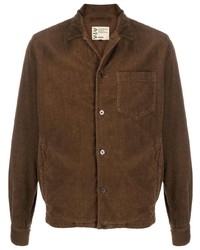 Мужская коричневая вельветовая куртка-рубашка от Aspesi