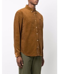 Мужская коричневая вельветовая рубашка с длинным рукавом от Carhartt WIP
