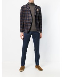 Мужская коричневая водолазка от Dell'oglio