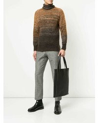 Мужская коричневая водолазка от Maison Flaneur