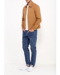 Мужская коричневая джинсовая куртка от Topman