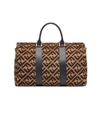 Мужская коричневая дорожная сумка из плотной ткани от Fendi