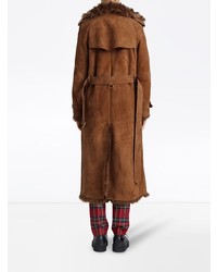 Женская коричневая дубленка от Burberry