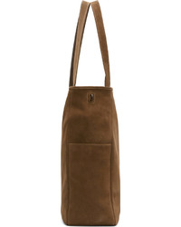 Мужская коричневая замшевая большая сумка от Alexander McQueen