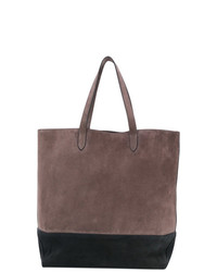 Мужская коричневая замшевая большая сумка от Tomas Maier