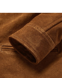 Мужская коричневая замшевая куртка от Sandro