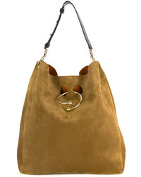 Женская коричневая замшевая сумка от J.W.Anderson
