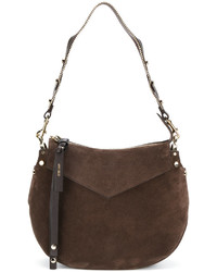 Женская коричневая замшевая сумка от Jimmy Choo