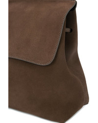 Женская коричневая замшевая сумка от Mansur Gavriel