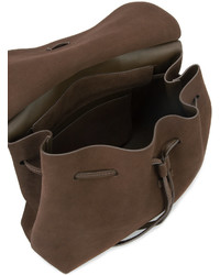 Женская коричневая замшевая сумка от Mansur Gavriel