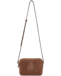 Женская коричневая замшевая сумка от Lanvin