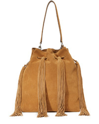 Женская коричневая замшевая сумка от Loeffler Randall