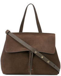 Женская коричневая замшевая сумка от Mansur Gavriel