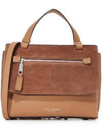 Женская коричневая замшевая сумка от Marc Jacobs