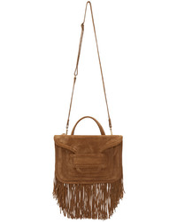 Женская коричневая замшевая сумка от Pierre Hardy