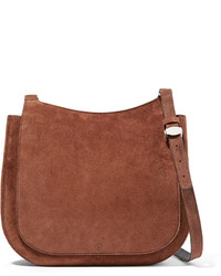 Женская коричневая замшевая сумка от The Row