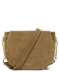 Женская коричневая замшевая сумка от Zimmermann