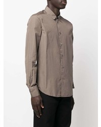 Мужская коричневая классическая рубашка от Barena