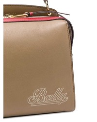 Коричневая кожаная большая сумка от Bally