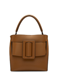 Коричневая кожаная большая сумка от Boyy