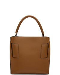 Коричневая кожаная большая сумка от Boyy