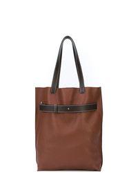 Мужская коричневая кожаная большая сумка от Loewe