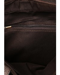 Коричневая кожаная большая сумка от Marc Johnson