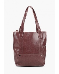 Коричневая кожаная большая сумка от Roberto Jolini