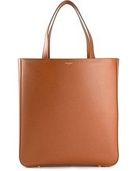 Мужская коричневая кожаная большая сумка от Saint Laurent