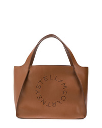 Коричневая кожаная большая сумка от Stella McCartney