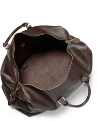 Мужская коричневая кожаная дорожная сумка от Mulberry