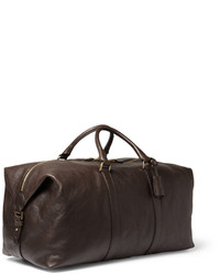 Мужская коричневая кожаная дорожная сумка от Mulberry