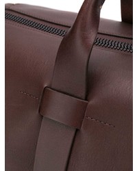 Мужская коричневая кожаная дорожная сумка от Troubadour
