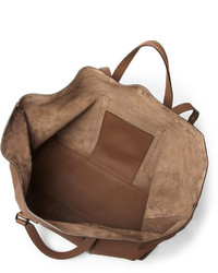Мужская коричневая кожаная дорожная сумка от Gucci