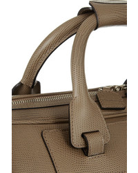 Женская коричневая кожаная спортивная сумка