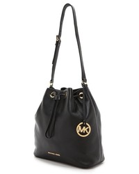 Коричневая кожаная сумка-мешок от MICHAEL Michael Kors