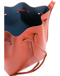 Коричневая кожаная сумка-мешок от Mansur Gavriel