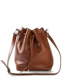 Коричневая кожаная сумка-мешок от Proenza Schouler